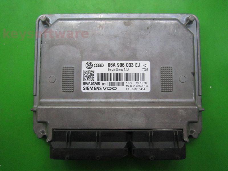 ECU Audi A3 1.6 06A906033EJ 5WP40265 SIMOS 7.1A