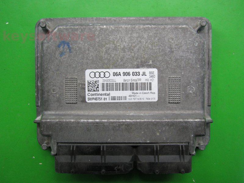 ECU Audi A3 1.6 06A906033JL 5WP40751 SIMOS 7PP BSE