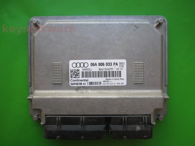 ECU Audi A3 1.6 06A906033PA 5WP40789 SIMOS 7PP