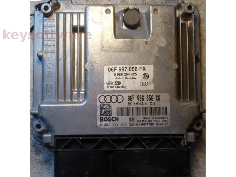 ECU Audi A3 2.0 06F906056CQ 0261S02066 MED9.5.10 AXW {