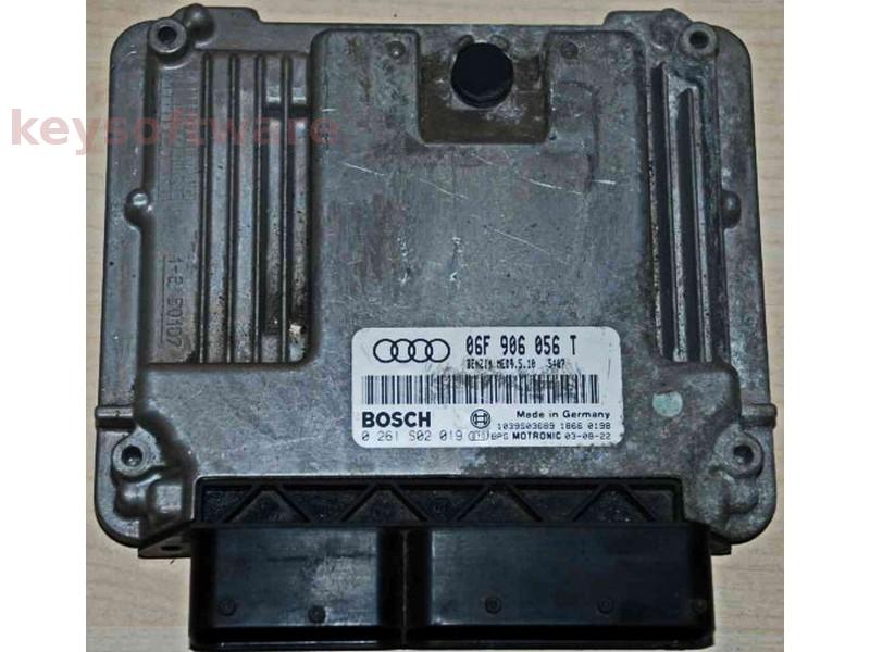 ECU Audi A3 2.0 06F906056T 0261S02019 MED9.5.10 AXW {