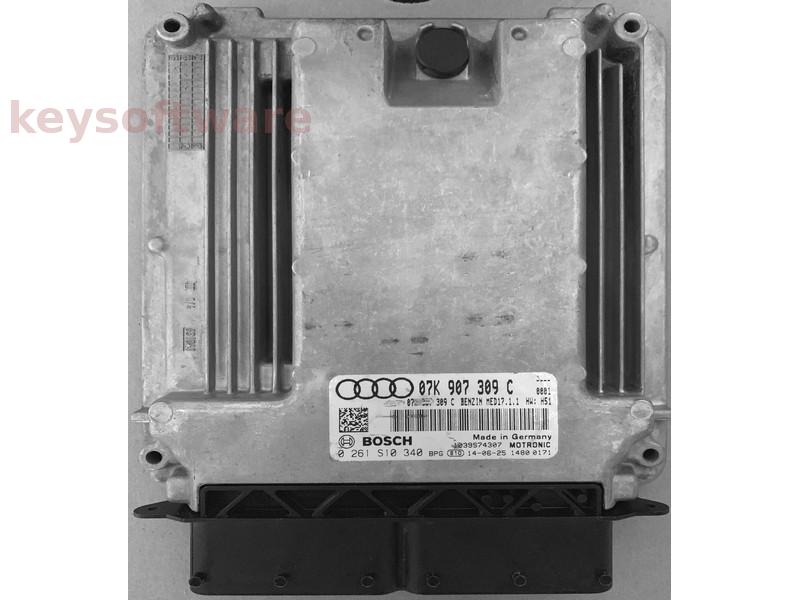 ECU Audi RS 4.2 07K907309C 0261S10340 MED17.1.1 H51 {