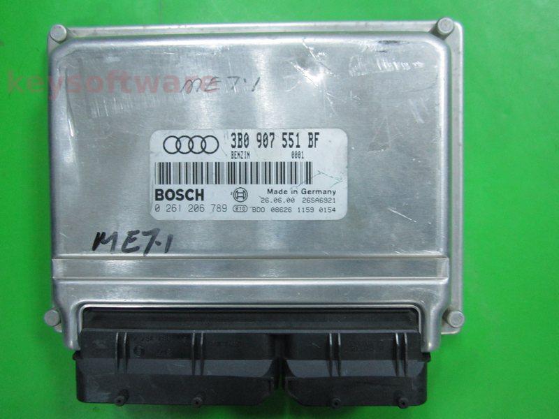 ECU Audi A4 2.8 3B0907551BF 0261206789 ME7.1 ATX