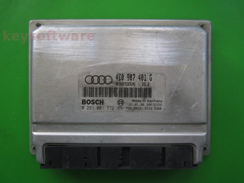 ECU Audi A6 2.5TDI 4B0907401G 0281001772 EDC15M AFB