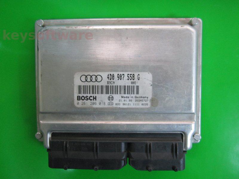 ECU Audi A8 3.7 4D0907558G 0261206018 ME7.1