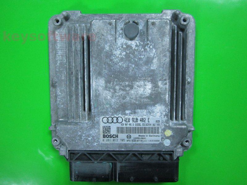 ECU Audi A8 3.0TDI 4E0910402E 0281012705 EDC16CP34 ASB H04