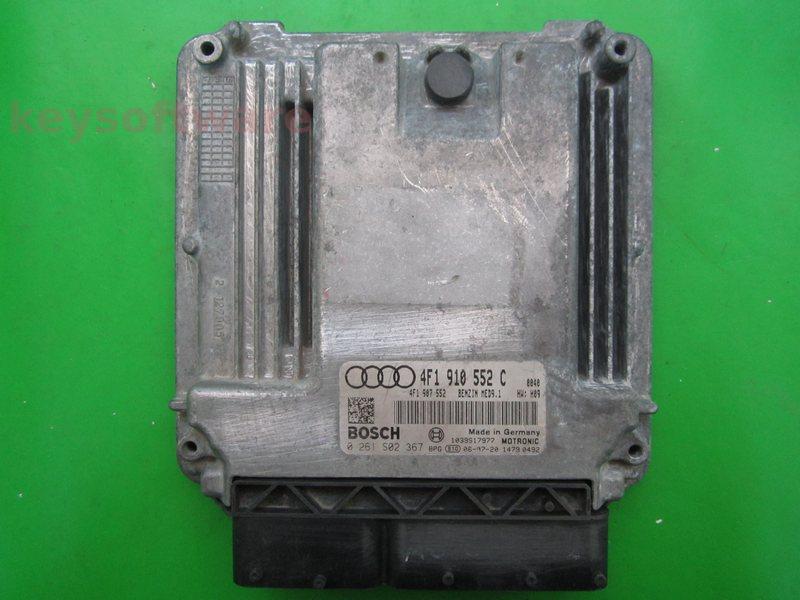 ECU Audi A6 2.8 4F1910552C 0261S02367 MED9.1 CCDA H09