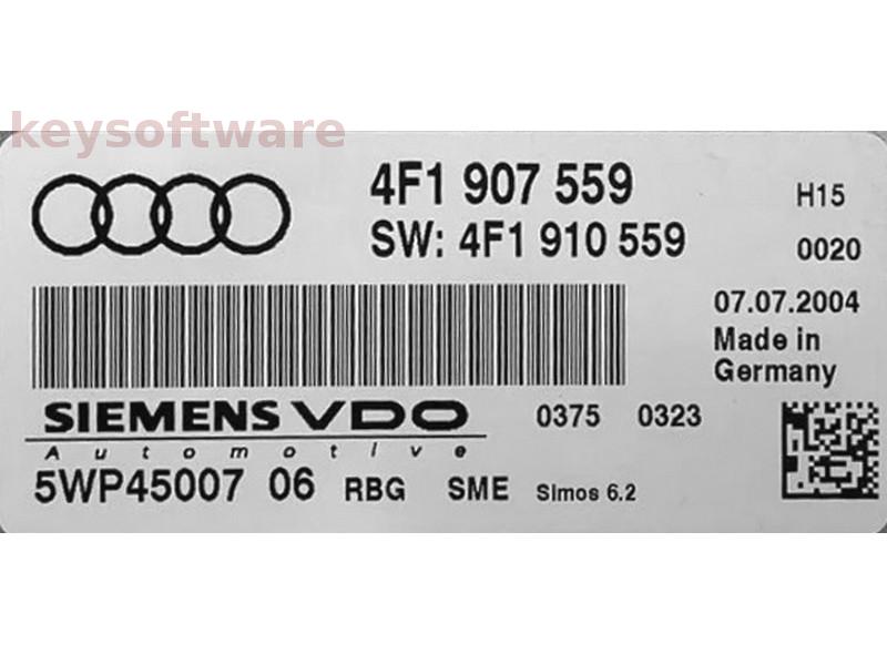 ECU Audi A6 3.2 4F1907559 5WP45007 SIMOS 6.2 H15 {