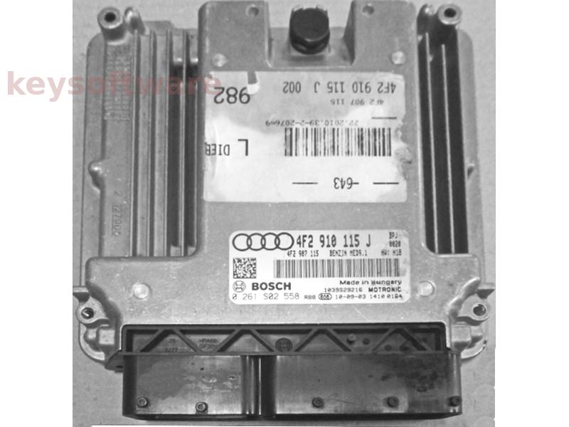 ECU Audi A6 2.0 4F2910115J 0261S02558 MED9.1 BPJ H18 {