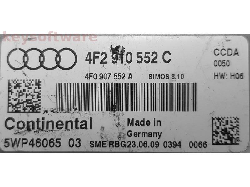 ECU Audi A6 2.8 4F2910552C 5WP46065 SIMOS 8.10 CCDA {