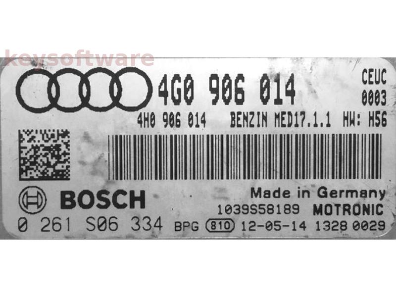 ECU Audi S6 4.0 4G0906014 0261S06334 MED17.1.1 CEUC H56 {