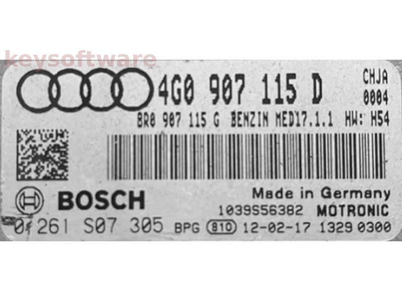 ECU Audi A6 2.0 4G0907115D 0261S07305 MED17.1.1 CHJA H54
