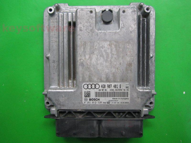 ECU Audi A6 3.0TDI 4G0907401Q 0281019320 EDC17CP44 CDUD H41