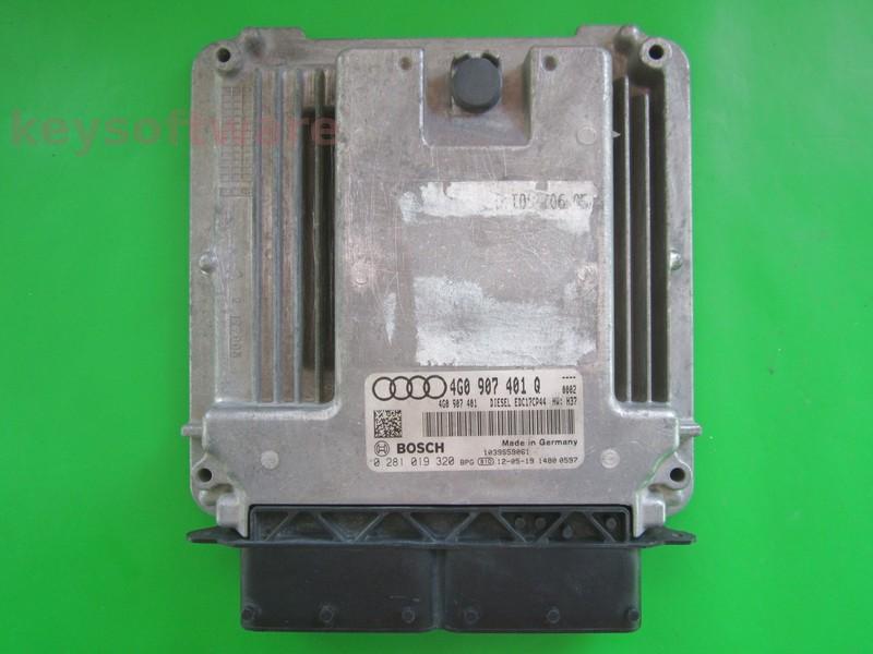 ECU Audi A6 3.0TDI 4G0907401Q 0281019320 EDC17CP44 CDUD H37