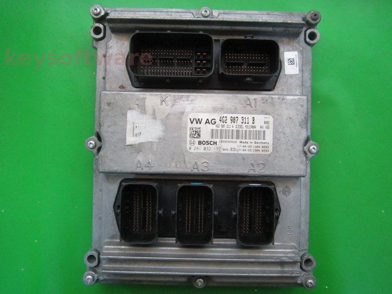 ECU Audi A6 3.0TDI 4G2907311B 0281032137 MD1CP004 H25