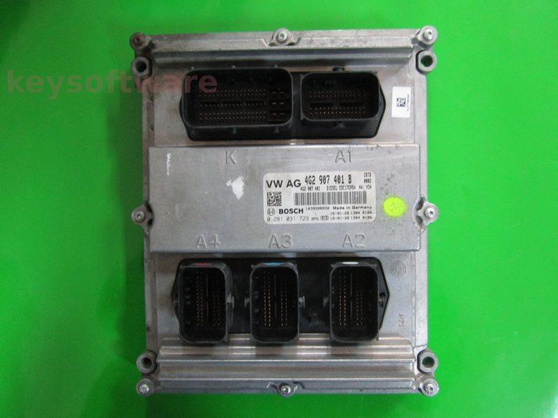 ECU Audi A7 3.0TDI 4G2907401B 0281031729 EDC17CP54 CRTD H34 ^