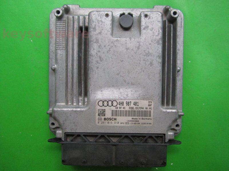 ECU Audi A8 3.0TDI 4H0907401 0281016910 EDC17CP44 CDTA H41