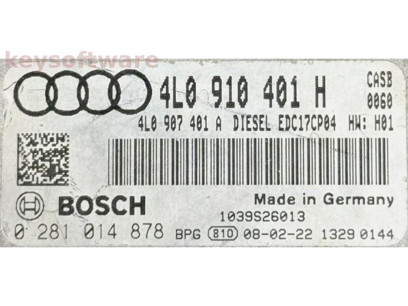 ECU Audi Q7 3.0TDI 4L0910401H 0281014878 EDC17CP04 CASB{