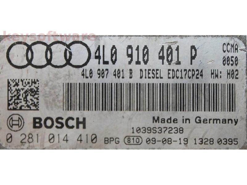ECU Audi Q7 3.0TDI 4L0910401P 0281014410 EDC17CP24 CCMA H02