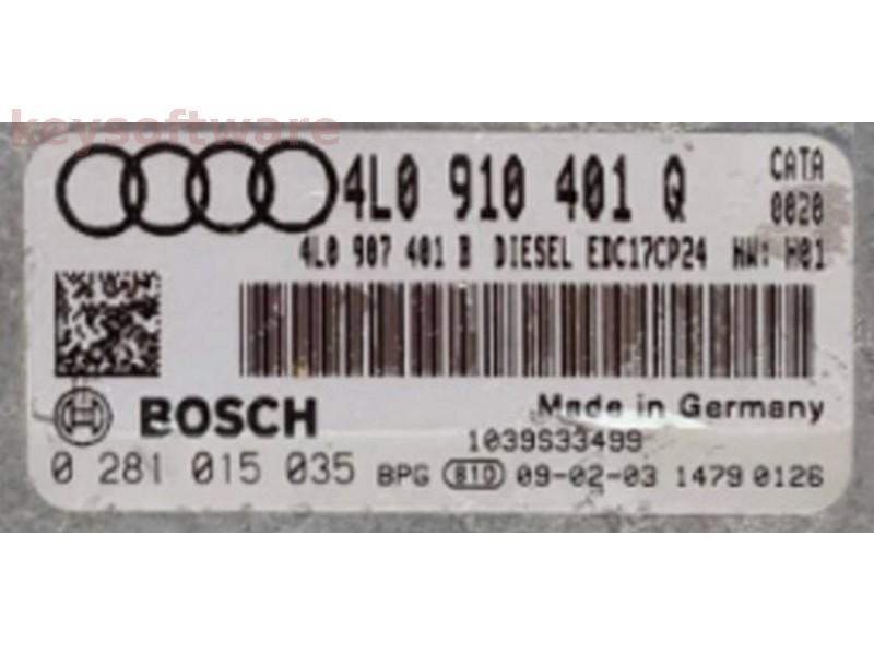 ECU Audi Q7 3.0TDI 4L0910401Q 0281015035 EDC17CP24 CATA H01 {