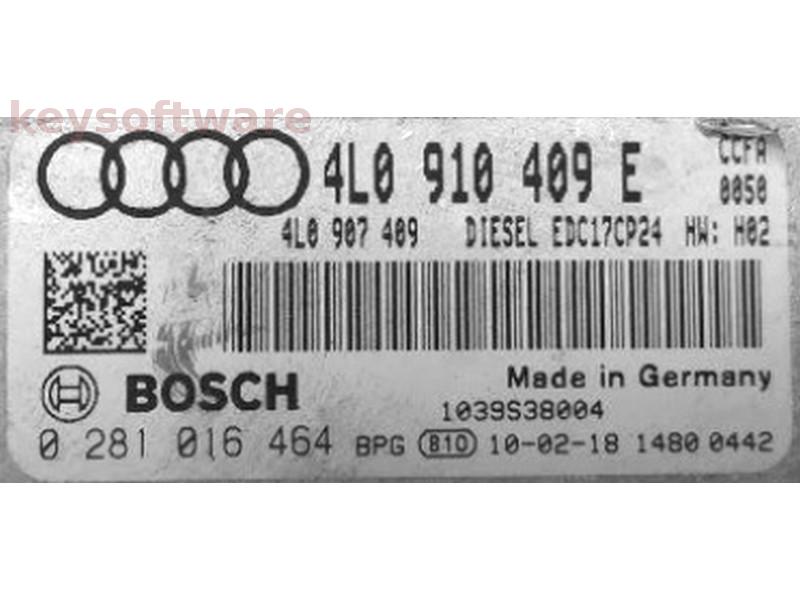 ECU Audi Q7 4.2 4L0910409E 0281016464 EDC17CP24 CCFA H02 {