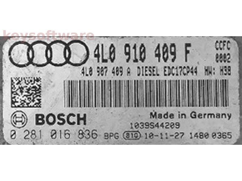 ECU Audi Q7 4.2TDI 4L0910409F 0281016836 EDC17CP44 CCFC H38 {