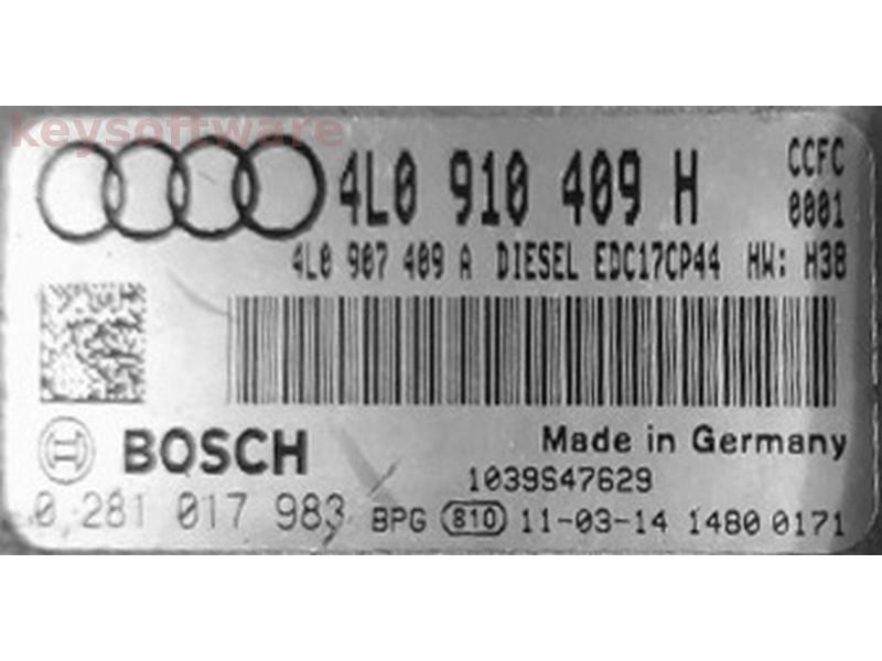 ECU Audi Q7 4.2TDI 4L0910409H 0281017983 EDC17CP44 CCFC H38 {