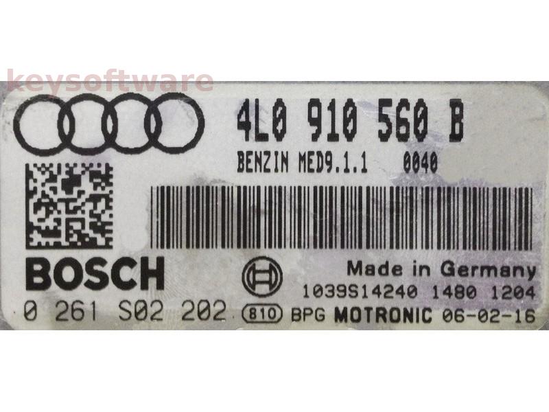 ECU Audi Q7 4.2 4L0910560B 0261S02202 MED9.1.1 BAR {