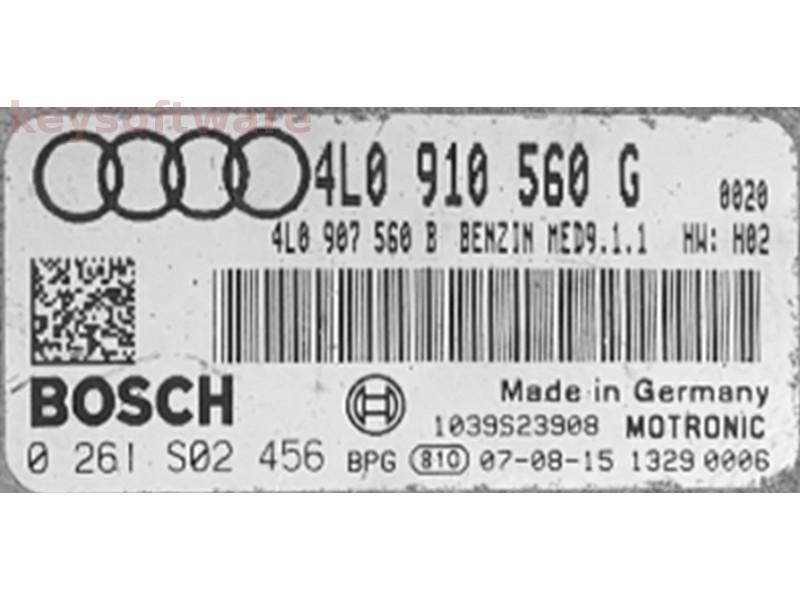 ECU Audi Q7 4.2 4L0910560G 0261S02456 MED9.1.1 BAR {