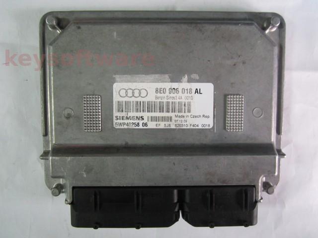 ECU Audi A4 1.6 8E0906018AL 5WP40258 SIMOS 3.4A ALZ