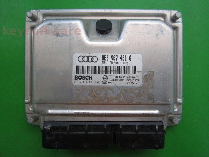ECU Audi A4 2.5TDI 8E0907401G 0281011526 EDC15VM+