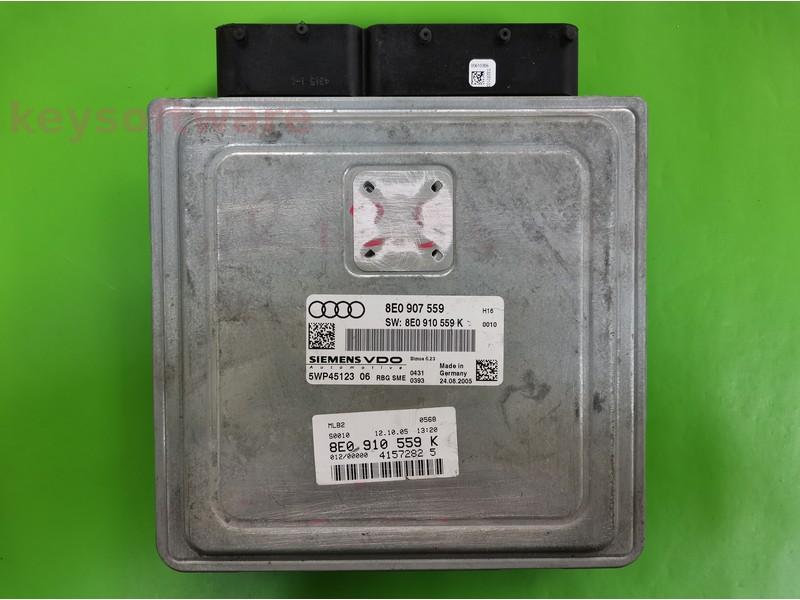 ECU Audi A4 3.2 8E0907559 5WP45123 SIMOS 6.23 H16