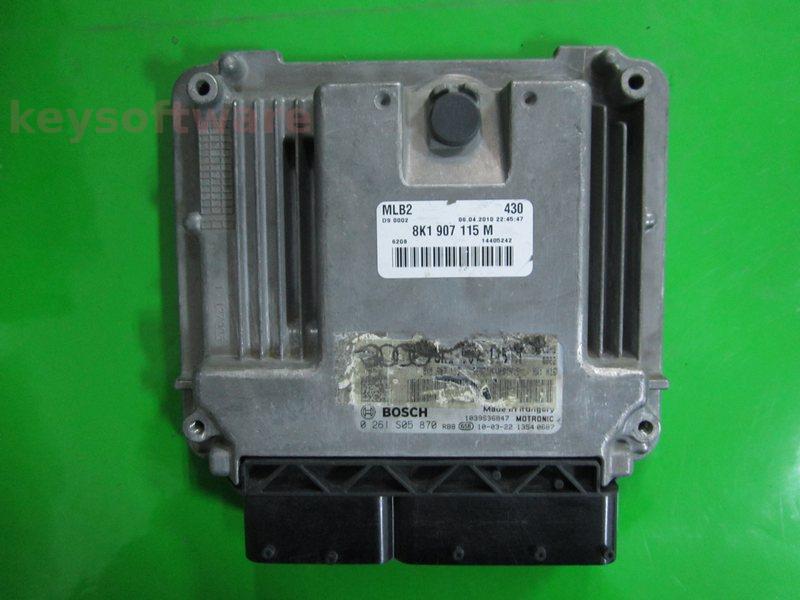 ECU Audi A4 1.8 8K1907115M 0261S05870 MED17.5 CDHB H16