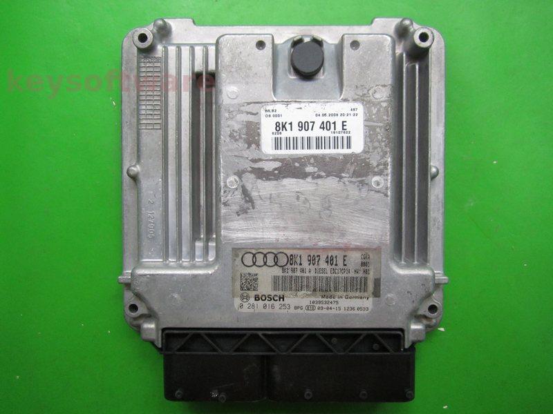 ECU Audi A5 2.7TDI 8K1907401E 0281016253 EDC17CP14 CGKA H01