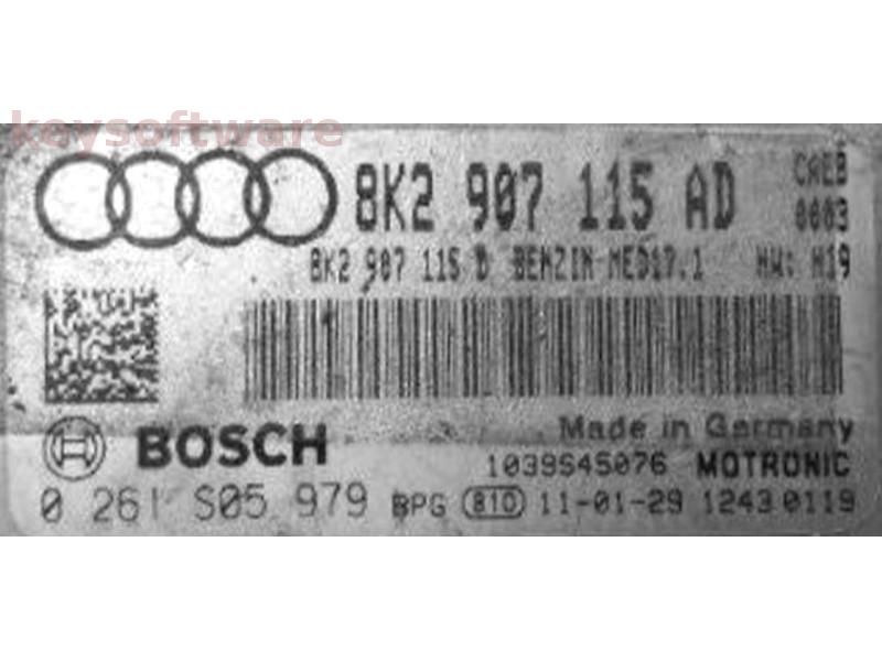 ECU Audi A6 2.0 8K2907115AD 0261S05979 MED17.1 CAEB H19 {