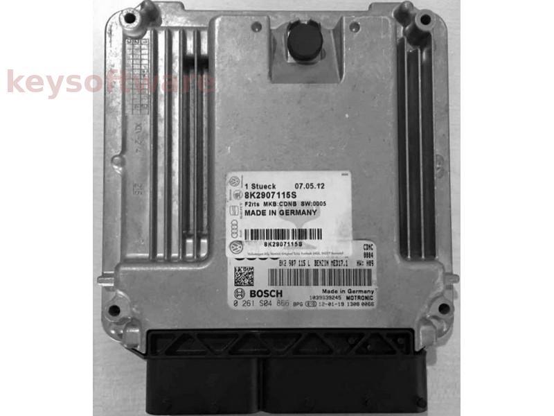 ECU Audi A4 2.0 8K2907115L 0261S04866 MED17.1 CDNC H09 {