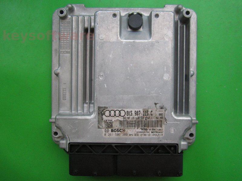 ECU Audi A5 2.0 8K5907115C 0261S06389 MED17.1 H09
