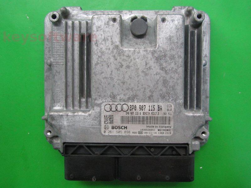 ECU Audi A3 2.0 8P0907115BA 0261S05898 MED17.5 CCZA H11