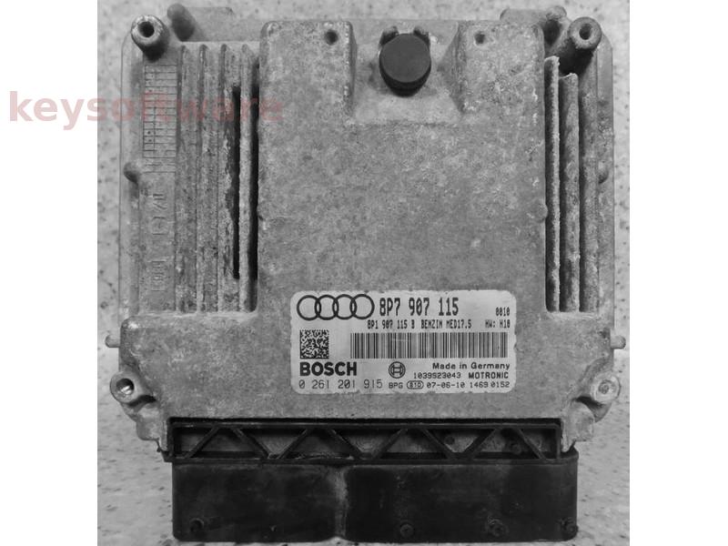 ECU Audi A3 1.8 8P7907115 0261201915 MED17.5 {