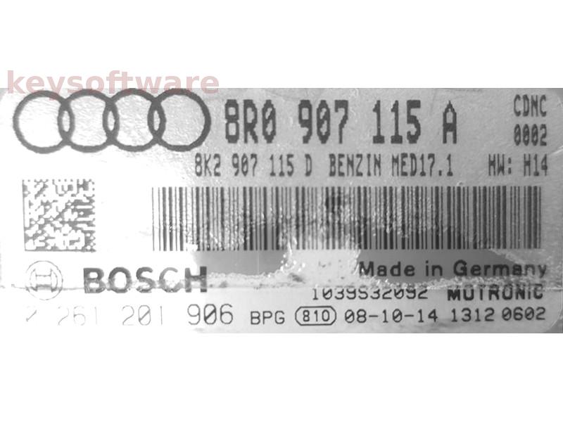 ECU Audi Q5 2.0 8R0907115A 0261201906 MED17.1 CDNC H14 {