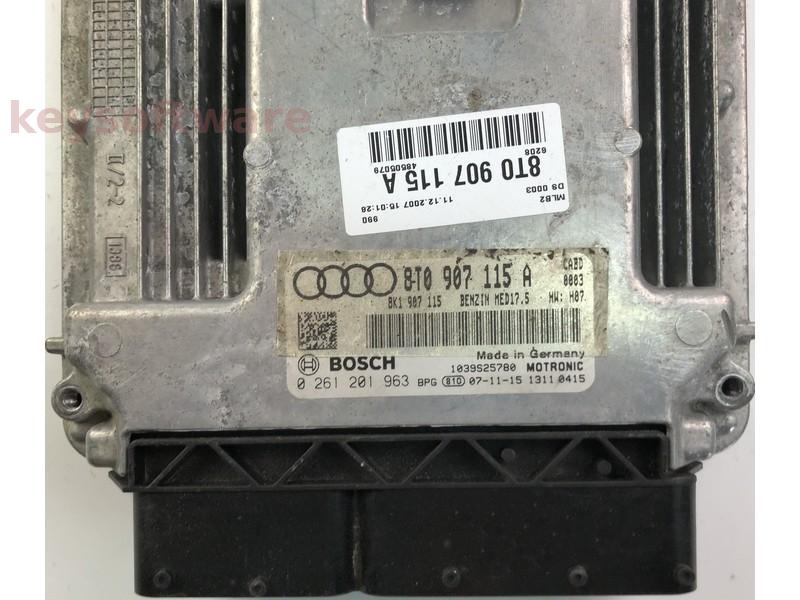 ECU Audi A5 1.8 8T0907115A 0261201963 MED17.5 CABD H07