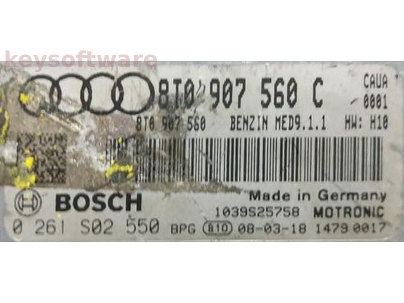 ECU Audi S5 4.2 8T0907560C 0261S02550 MED9.1.1 CAUA H10{