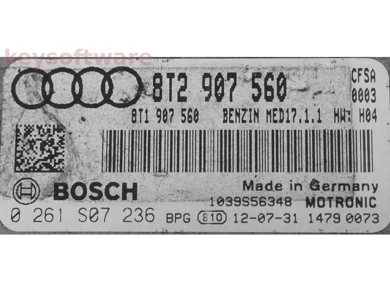 ECU Audi RS 4.2 8T2907560 0261S07236 CFSA MED17.1.1 {