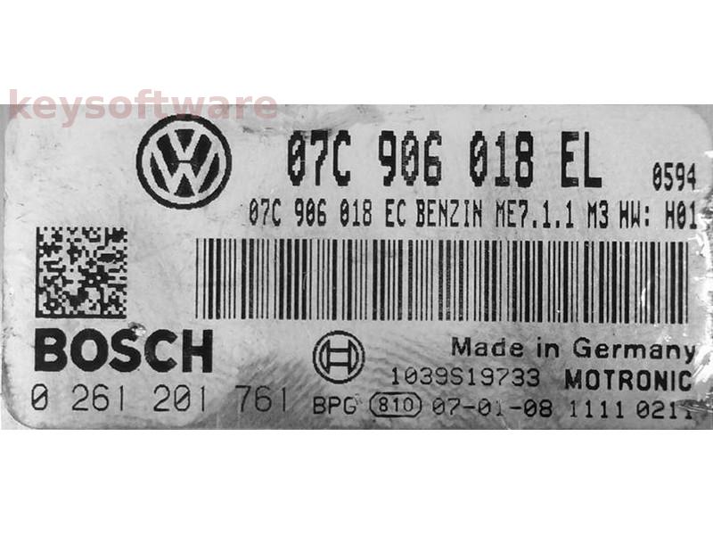 ECU Bentley Continental 6.0 07C906018EL 0261201761 ME7.1.1 H01 {