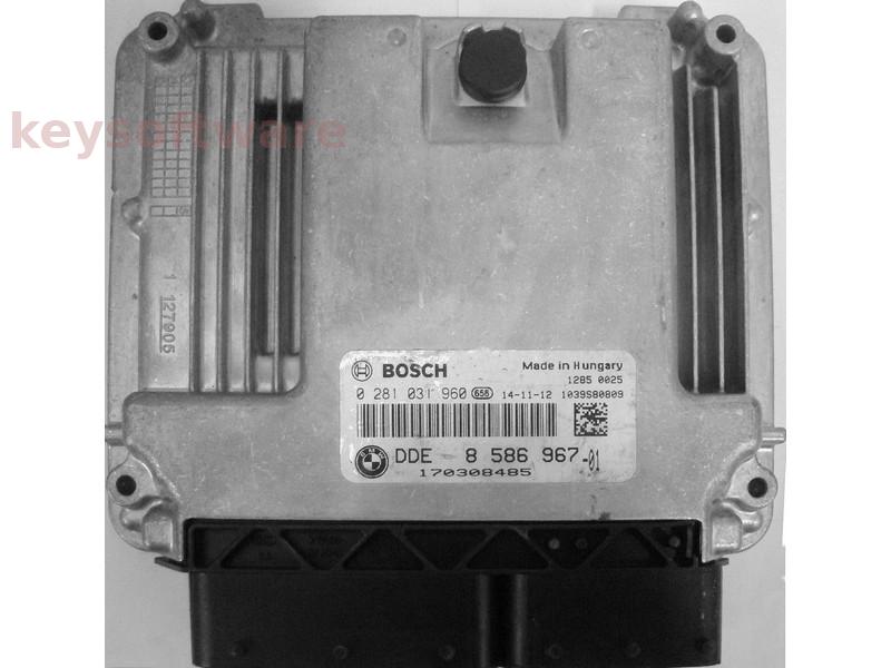 ECU Bmw 2.0D DDE8586967 0281031960 EDC17C50 {
