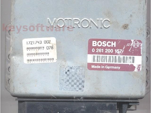 ECU Bmw 318 1721743 0261200157 M1.3 E30
