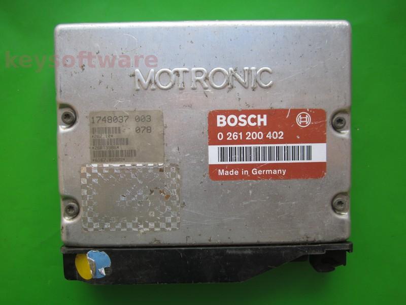 ECU Bmw 320 1748037 0261200402 M3.1 E36