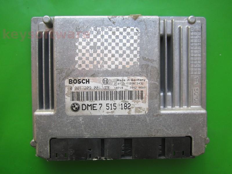 ECU Bmw 316 DME7515182 0261209001 ME9.2 E46