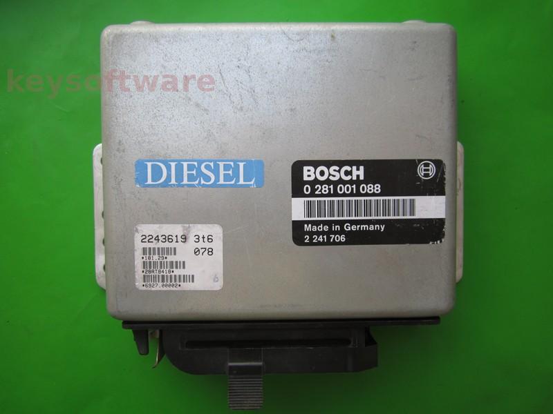 ECU Bmw 324TD 2241706 0281001088 MSA1 E34