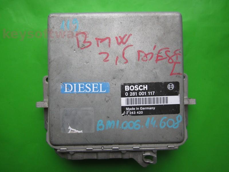 ECU Bmw 525TDS 2243420 0281001117 MSA6 E34